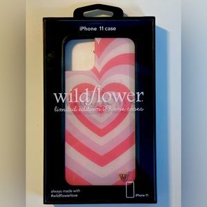 Rosé latte rose Wildflower case for iPhone 11.